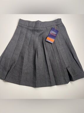 French Toast G Pleated Skirt Heather Grey Size 5 SV9000 J NEW